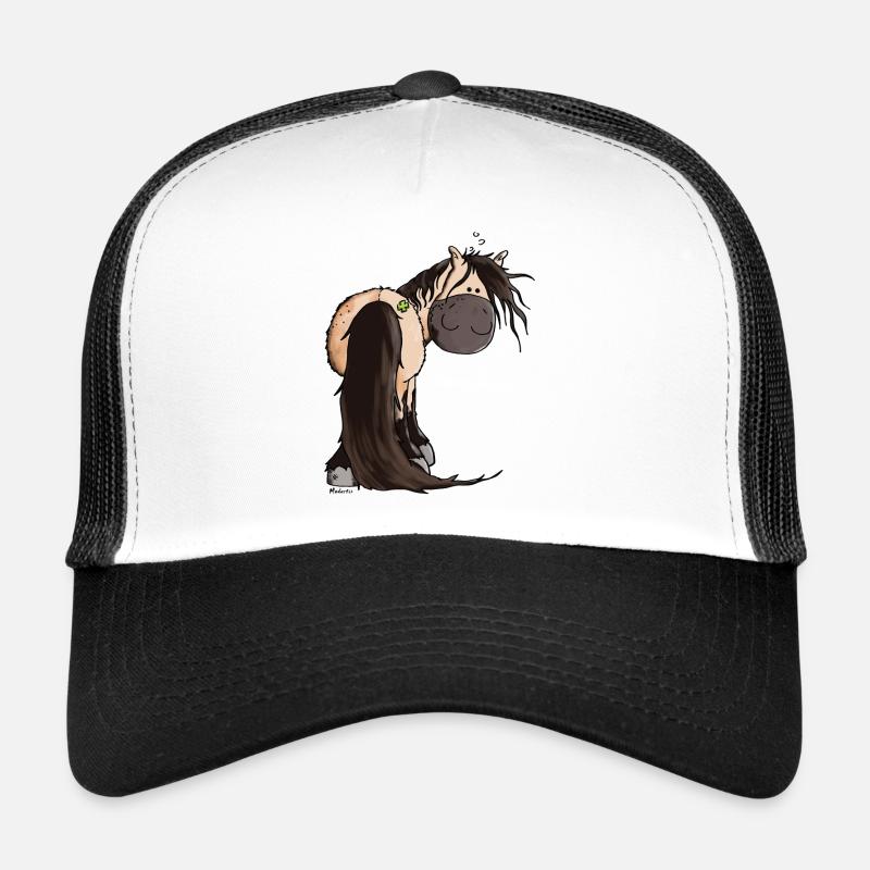 Connemara Cheval - Casquette trucker  - blanc/noir