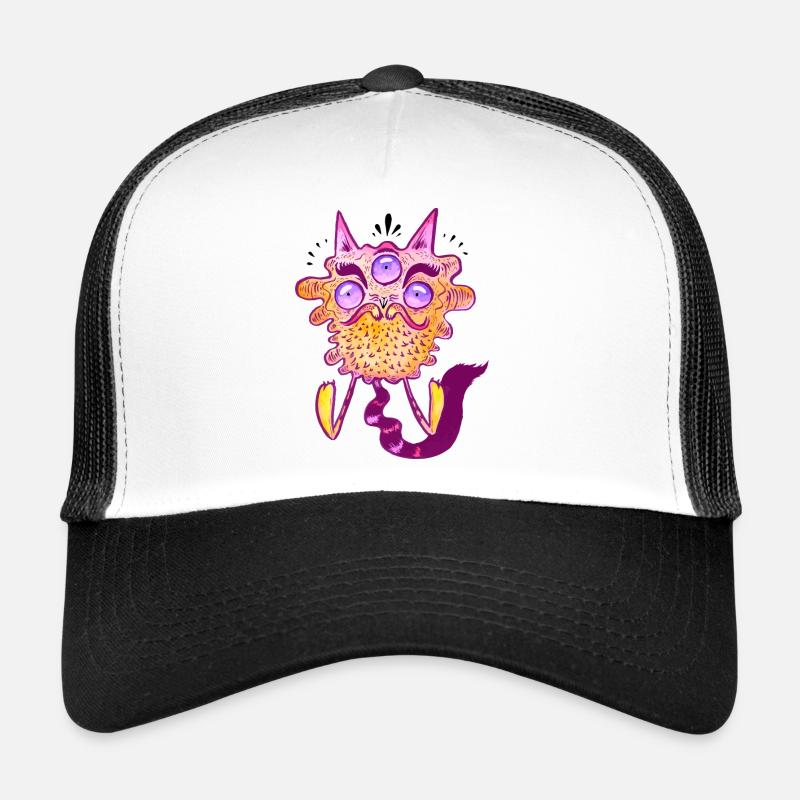 Mauzi - Trucker Cap - Weiß/Schwarz