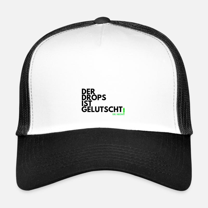 Der Drops ist gelutscht - Trucker Cap - Weiß/Schwarz