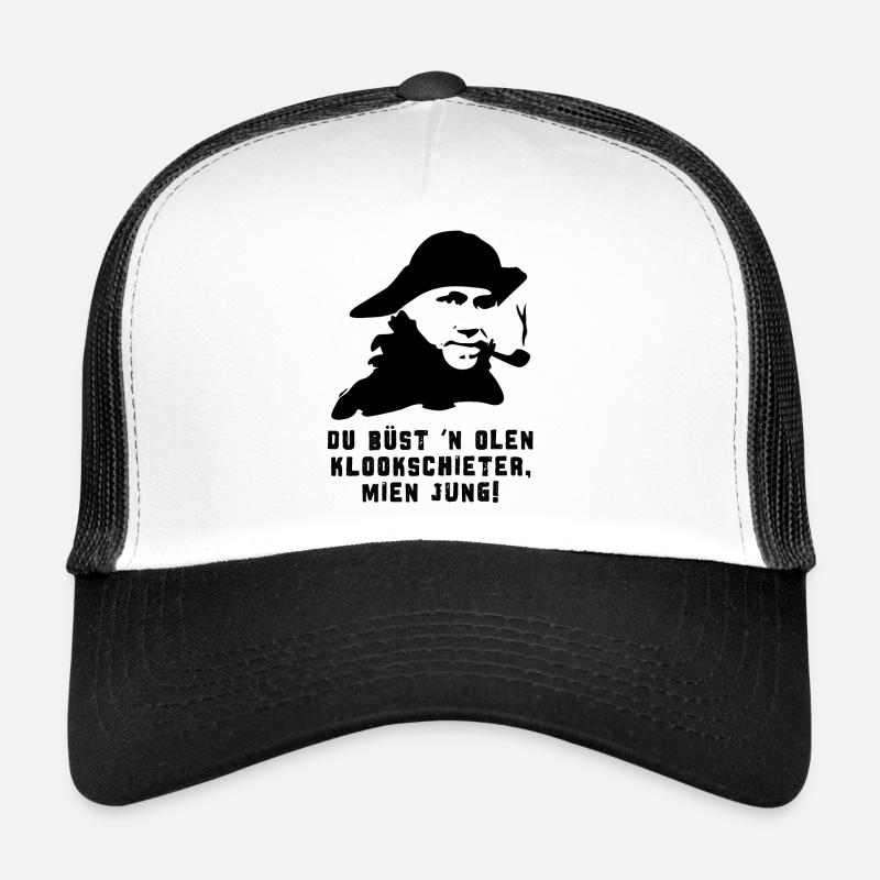 Klookschieter Klugscheißer - Trucker Cap - Weiß/Schwarz