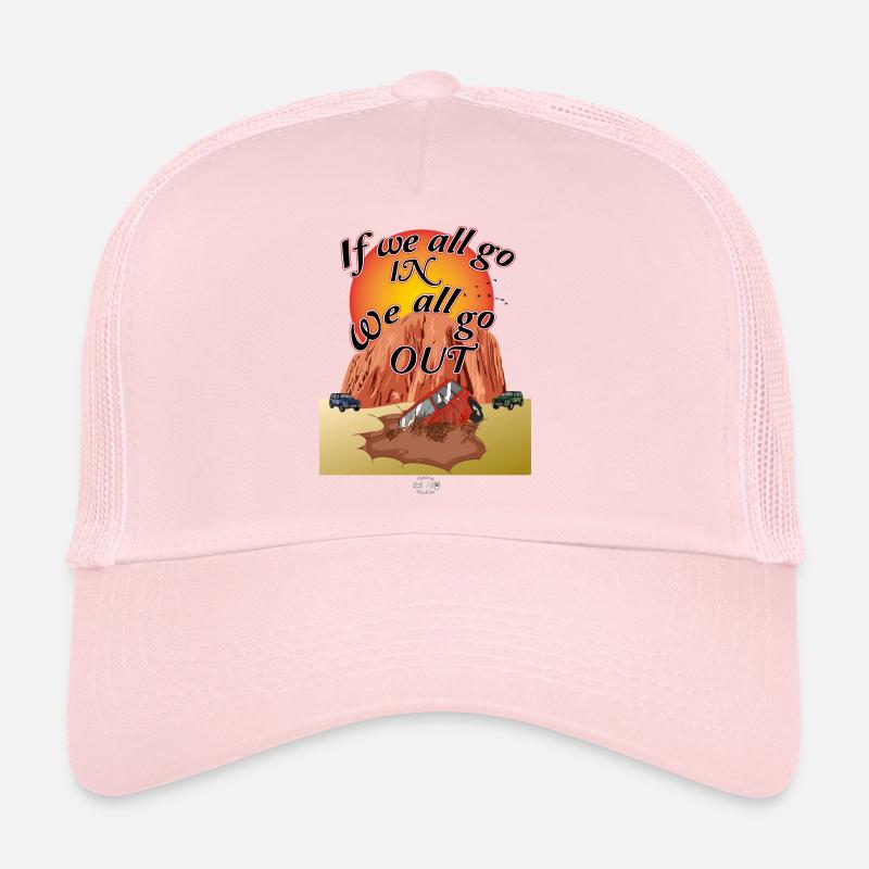Nous entrons tous Nous sortons tous (ANGLAIS) Casquette trucker 