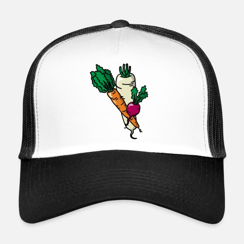 Vegetables Vegetable Garden Vegetables Gardener - Trucker Cap - white/black