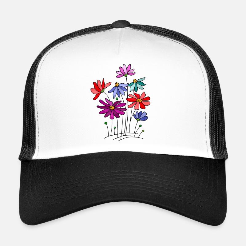 Fleurs Casquette trucker 