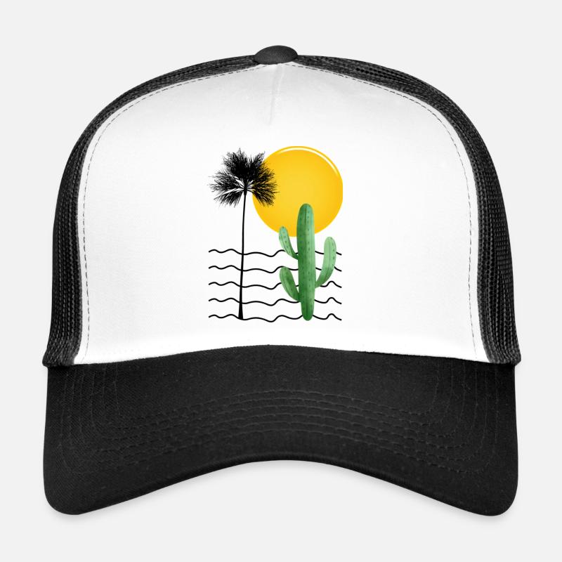Été, soleil, cactus et mer Casquette trucker 