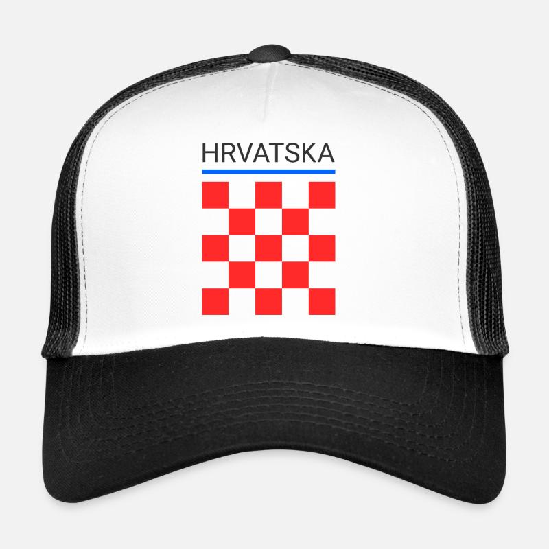 Hrvatska - Trucker Cap - white/black