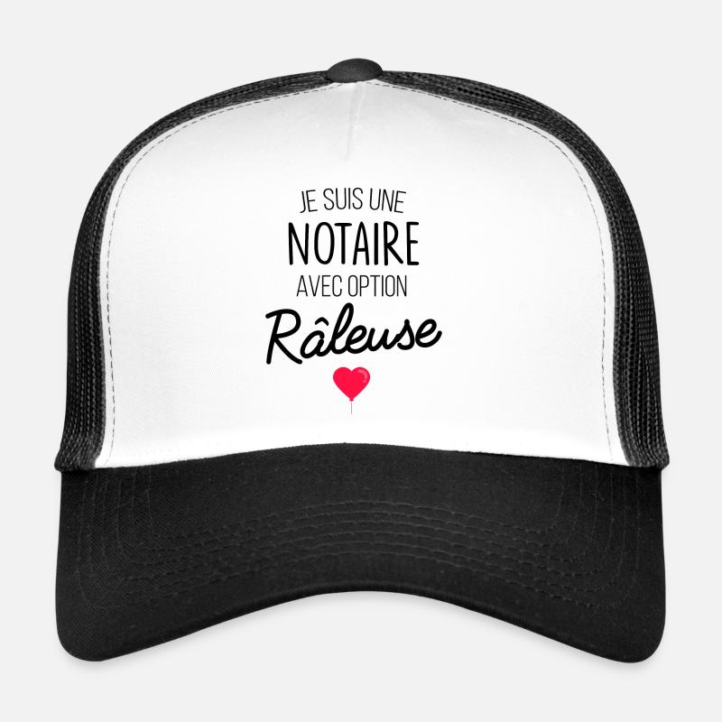 Notar mit option raleuse geschenk - Trucker Cap - Weiß/Schwarz