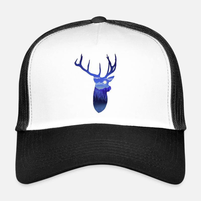 Ciel nocturne de cerf Casquette trucker 