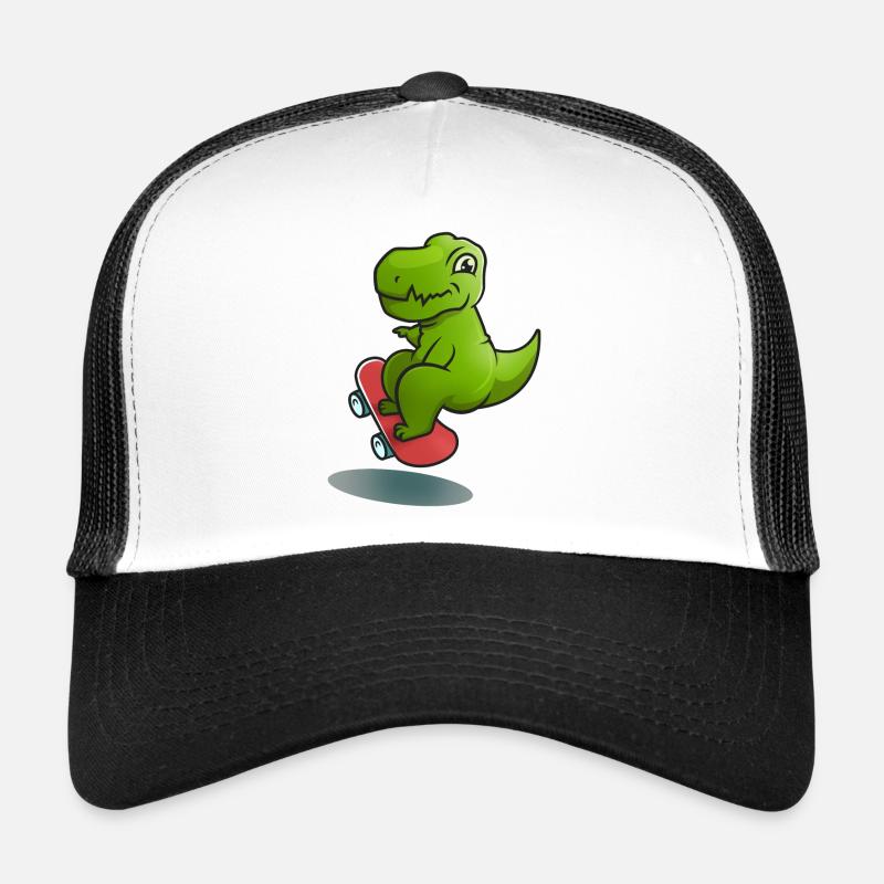 Dino Rollschuh - Trucker Cap - Weiß/Schwarz