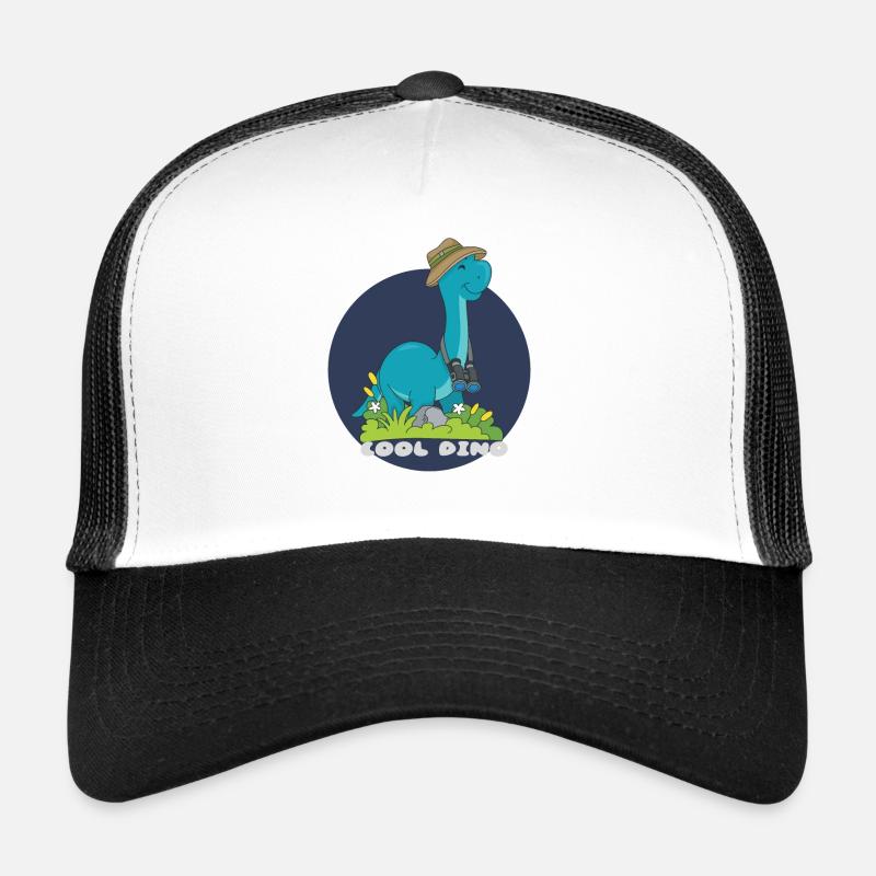 Cool Dino - Trucker Cap - Weiß/Schwarz