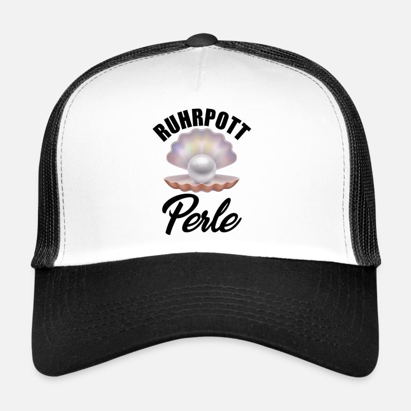 Ruhrpott Perle - Trucker Cap - Weiß/Schwarz