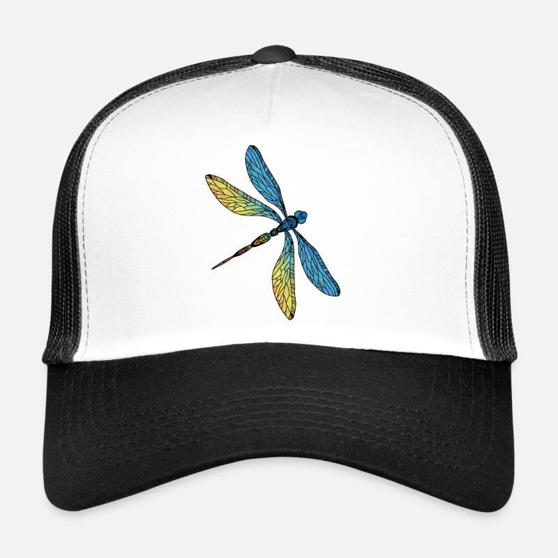 Libelle - Trucker Cap - Weiß/Schwarz