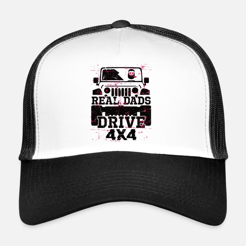 4x4 4x4 - Casquette trucker  - blanc/noir