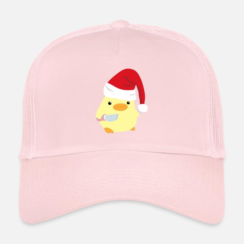 Duck With Knife Meme Christmas Duck with Knife Trucker Cap