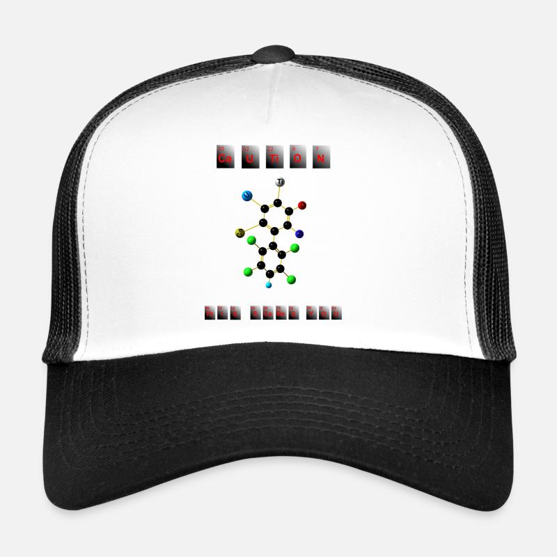 Caution - Casquette trucker  - blanc/noir