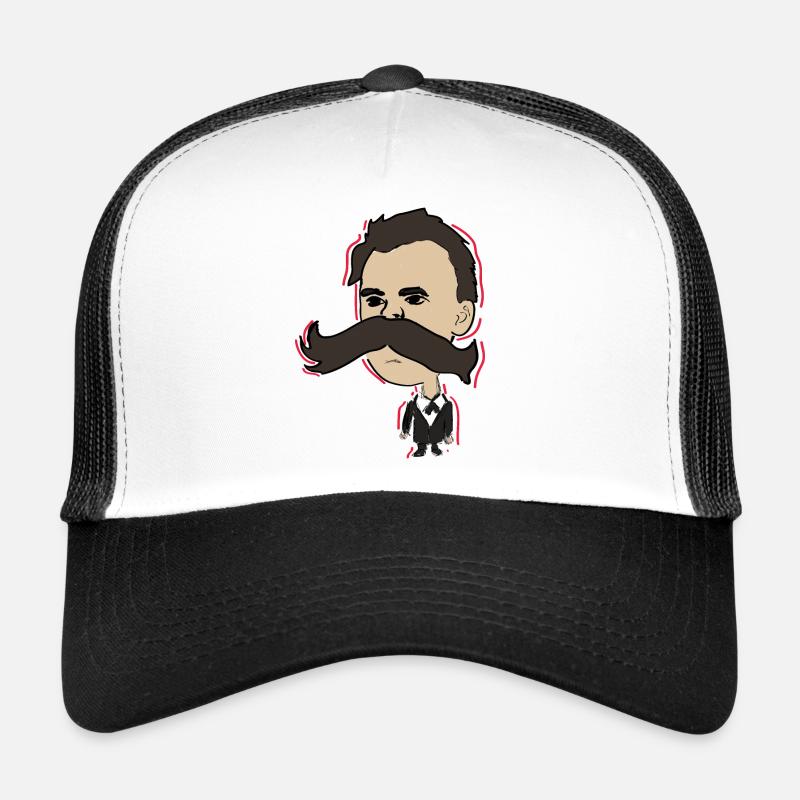 Nietzsche - Trucker Cap - white/black