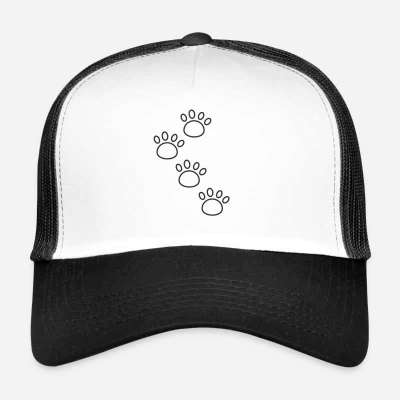 Hunde Pfote T Shirt 4 Trucker Cap