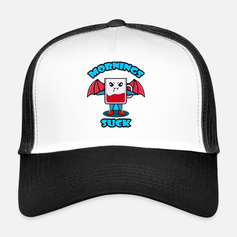 Mornings Suck Graphique Casquette trucker 