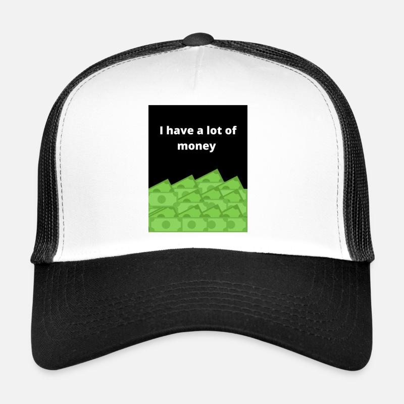Geld Tshirt - Trucker Cap - Weiß/Schwarz