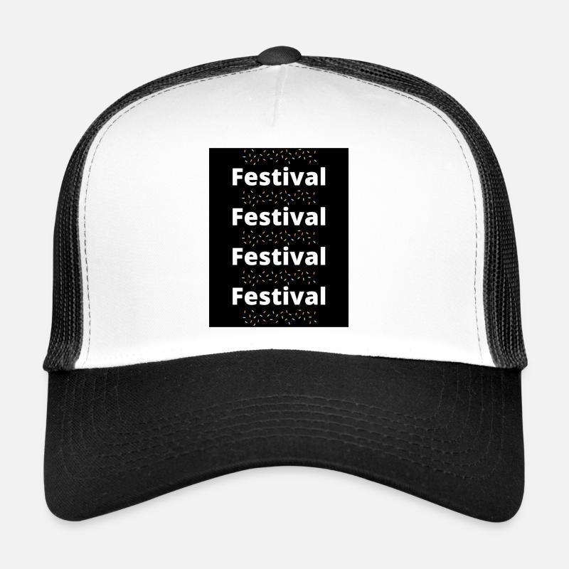 Festival - Trucker Cap - Weiß/Schwarz