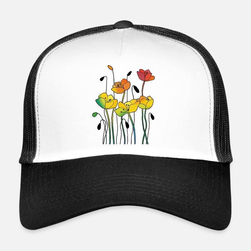 Fleur Casquette trucker 