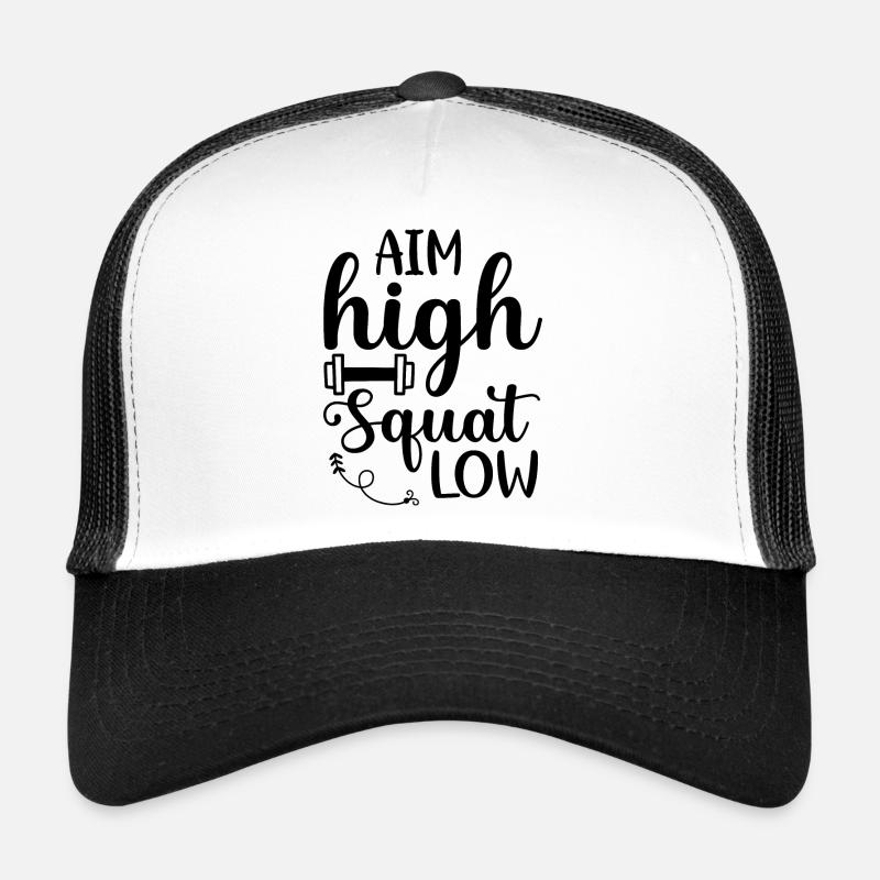Squats Squat Weightlifting Gym Workout Squats Trucker Cap