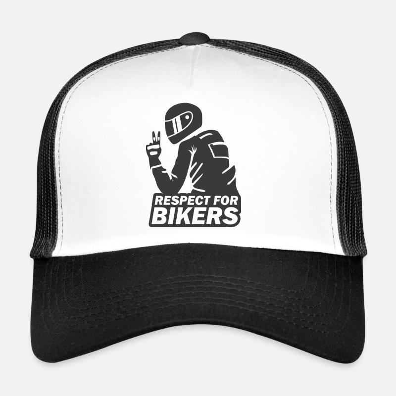 respect for biker Trucker Cap