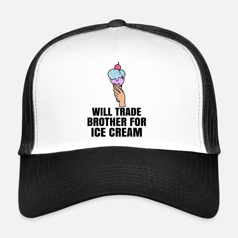 Lustig Statement Nachspeise Süßigkeiten Eis Lecker Trucker Cap