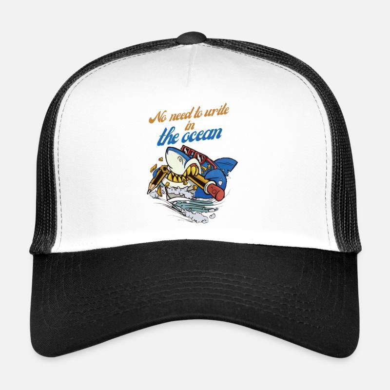 Le requin crayon dans l’aventure océanique Casquette trucker 