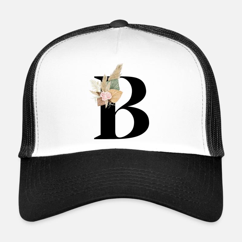 Buchstabe B geblüht Trucker Cap