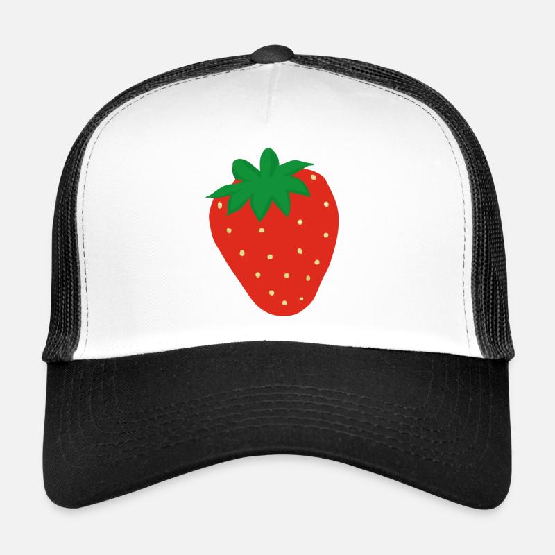 Erdbeere Illustration Geschenkidee Trucker Cap