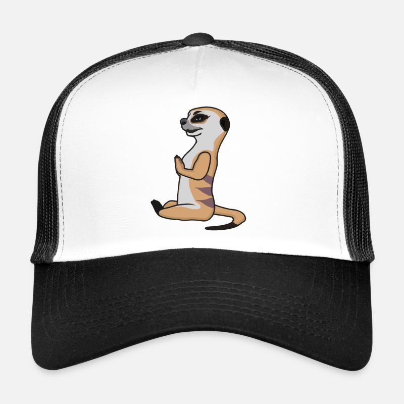 Meerkat Yoga Vector Drôle d’idée cadeau Casquette trucker 