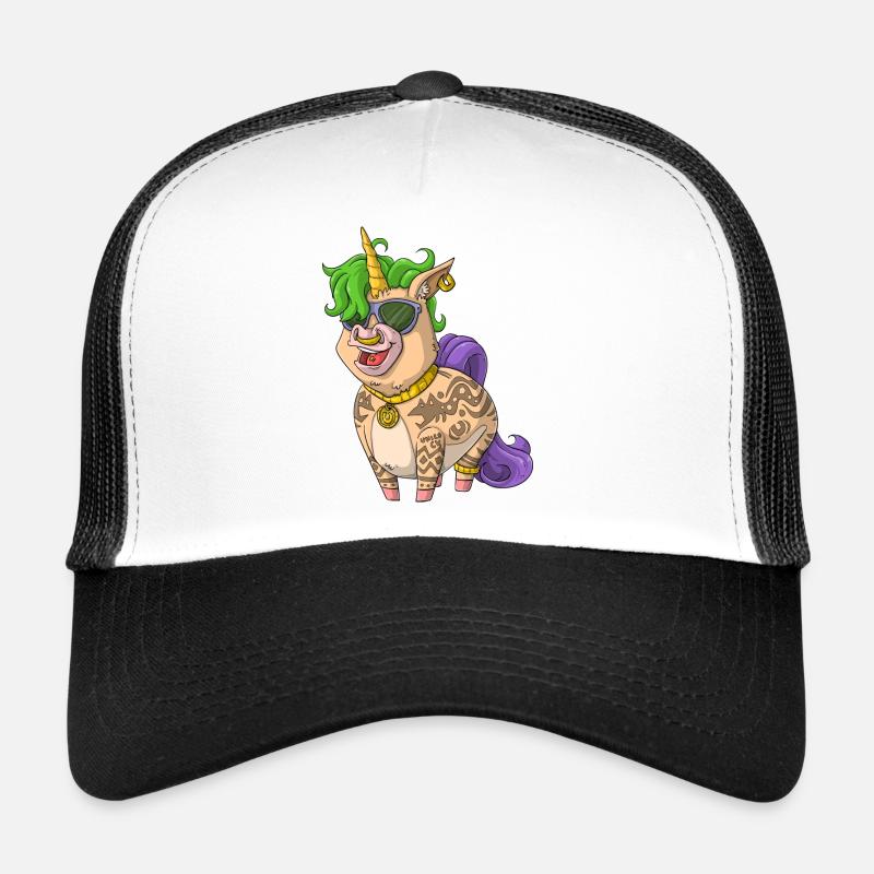 Licorne tatouée / Licorne tatouée Casquette trucker 