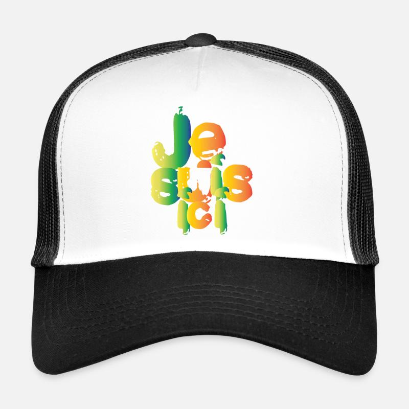 Ich bin hier - Trucker Cap - Weiß/Schwarz