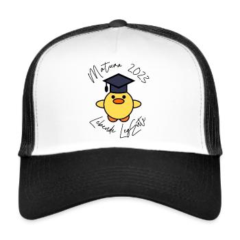 Matura 2023 lebende LegEnte - Trucker Cap - Weiß/Schwarz - Vorne