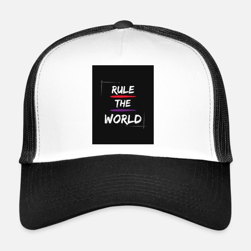 Regel die Welt - Trucker Cap - Weiß/Schwarz