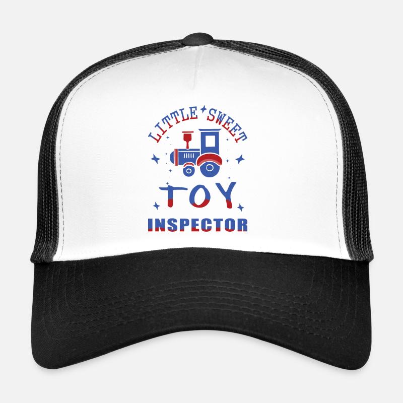 Eisenbahn Spielzeug Inspektor - Trucker Cap - Weiß/Schwarz