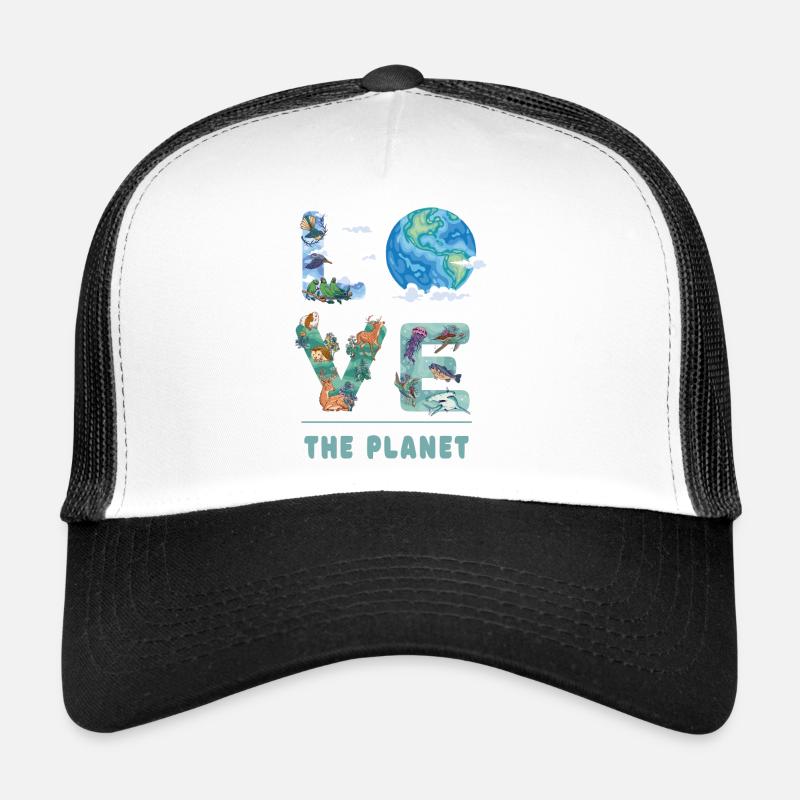 J'adore la planète Casquette trucker 