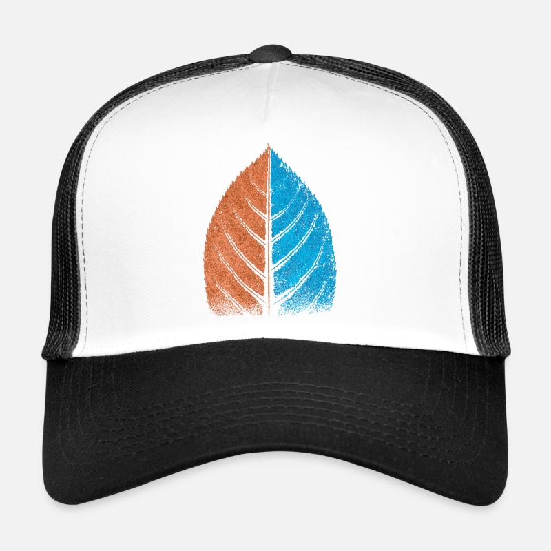 Leaf - Blue / Red - Beech Leaf Trucker Cap