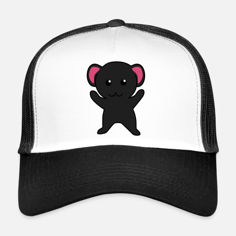 Petite souris noir Casquette trucker 