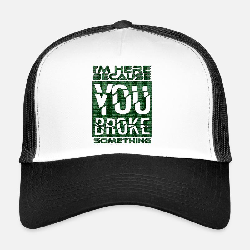 tech it computer quotes fraze meme cool quote cyber Trucker Cap