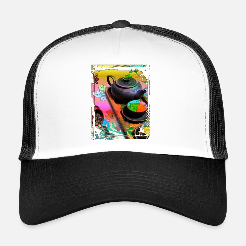 Japan Tea Ceremony Collage Art 99 Trucker Cap