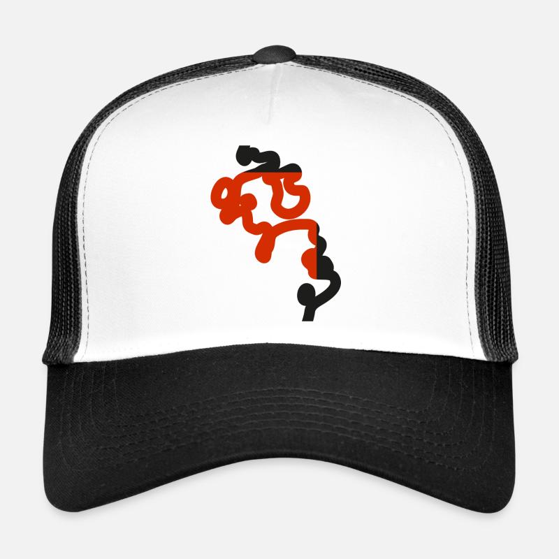 Type graphique de ligne Minimalisme Symbole de l’emblème de caractère Casquette trucker 