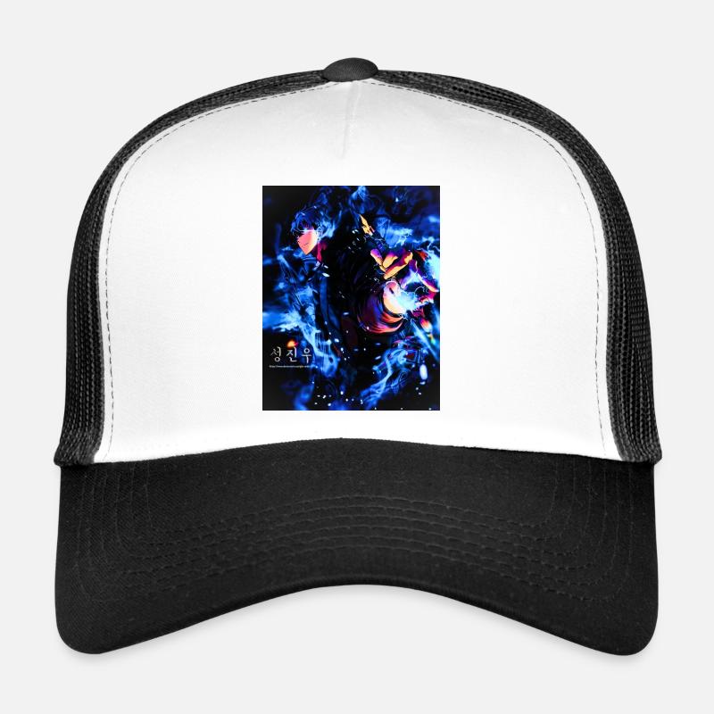 Solo Leveling - Trucker Cap - Weiß/Schwarz