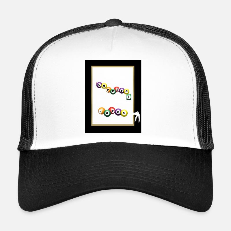 cerebral palsy - Trucker Cap - white/black