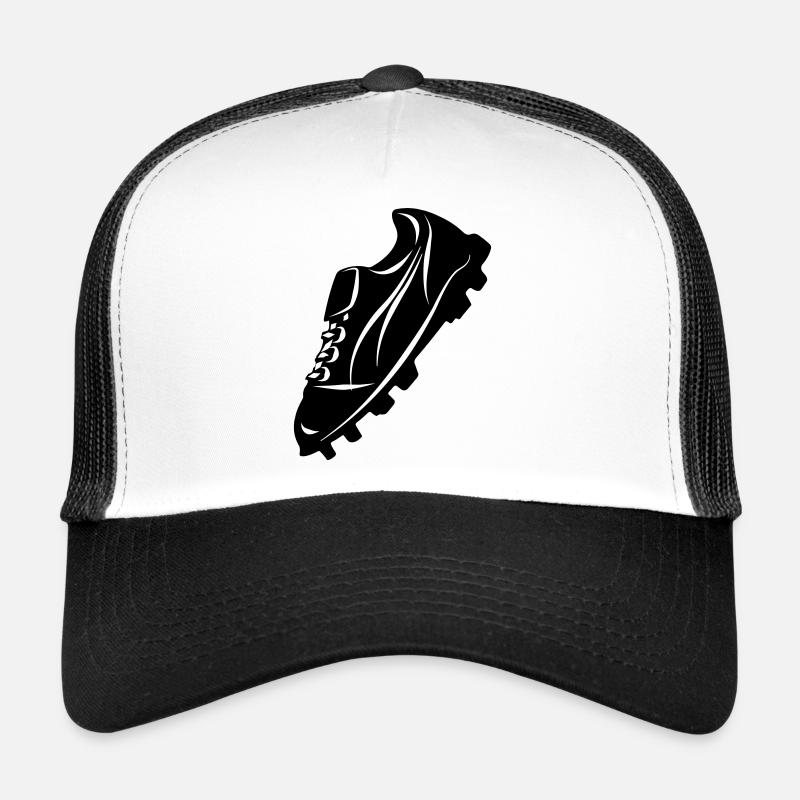 Silhouette d’ombre transparente de chaussure de football Casquette trucker 