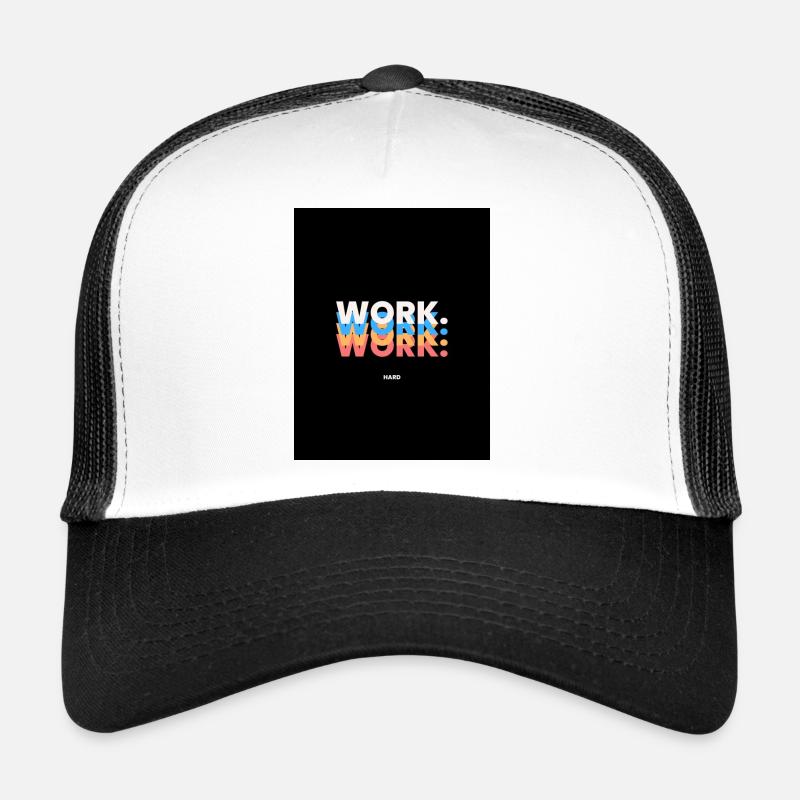ARBEIT - Trucker Cap - Weiß/Schwarz