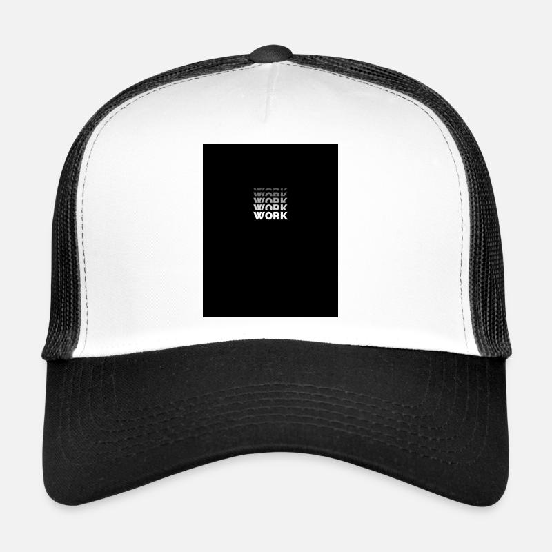 ARBEIT - Trucker Cap - Weiß/Schwarz