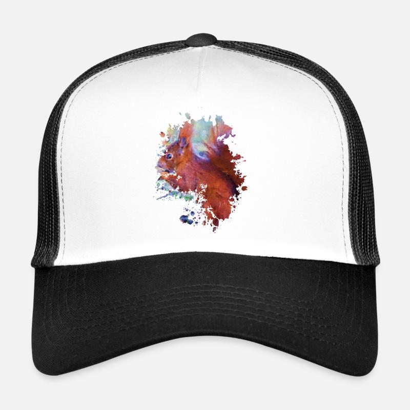 Eichhörnchen - Trucker Cap - Weiß/Schwarz