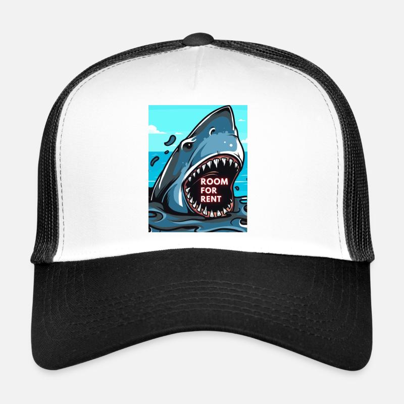 Shark Shark Shark funny saying comic - Chambre à louer Casquette trucker 