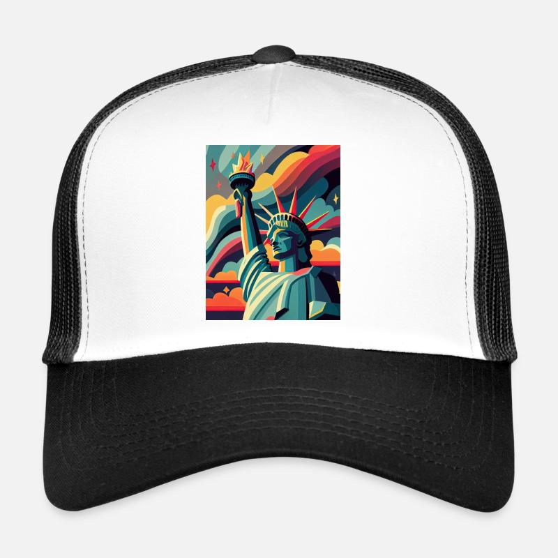 Liberty Bunte Kunst Trucker Cap